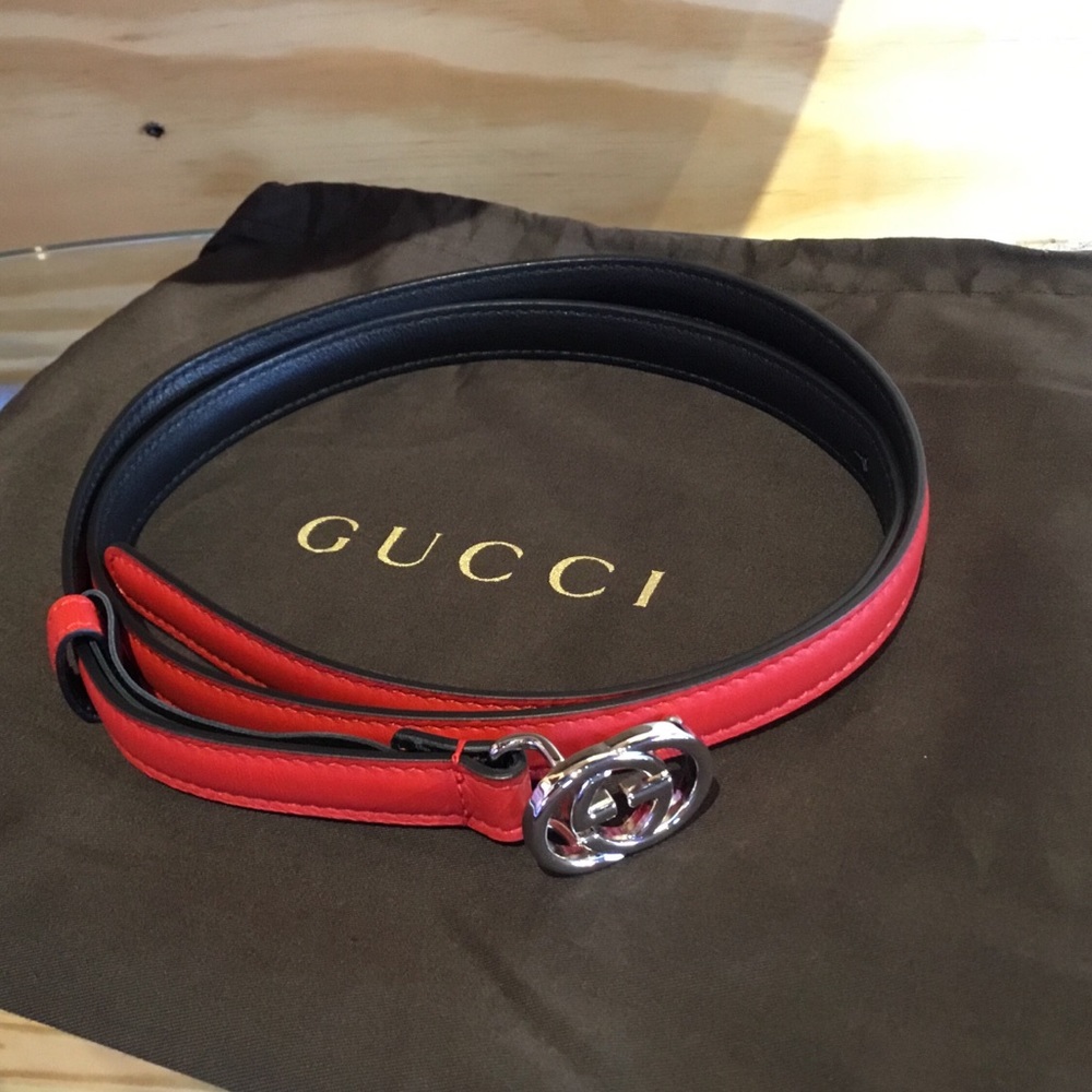 Red Gucci Belt